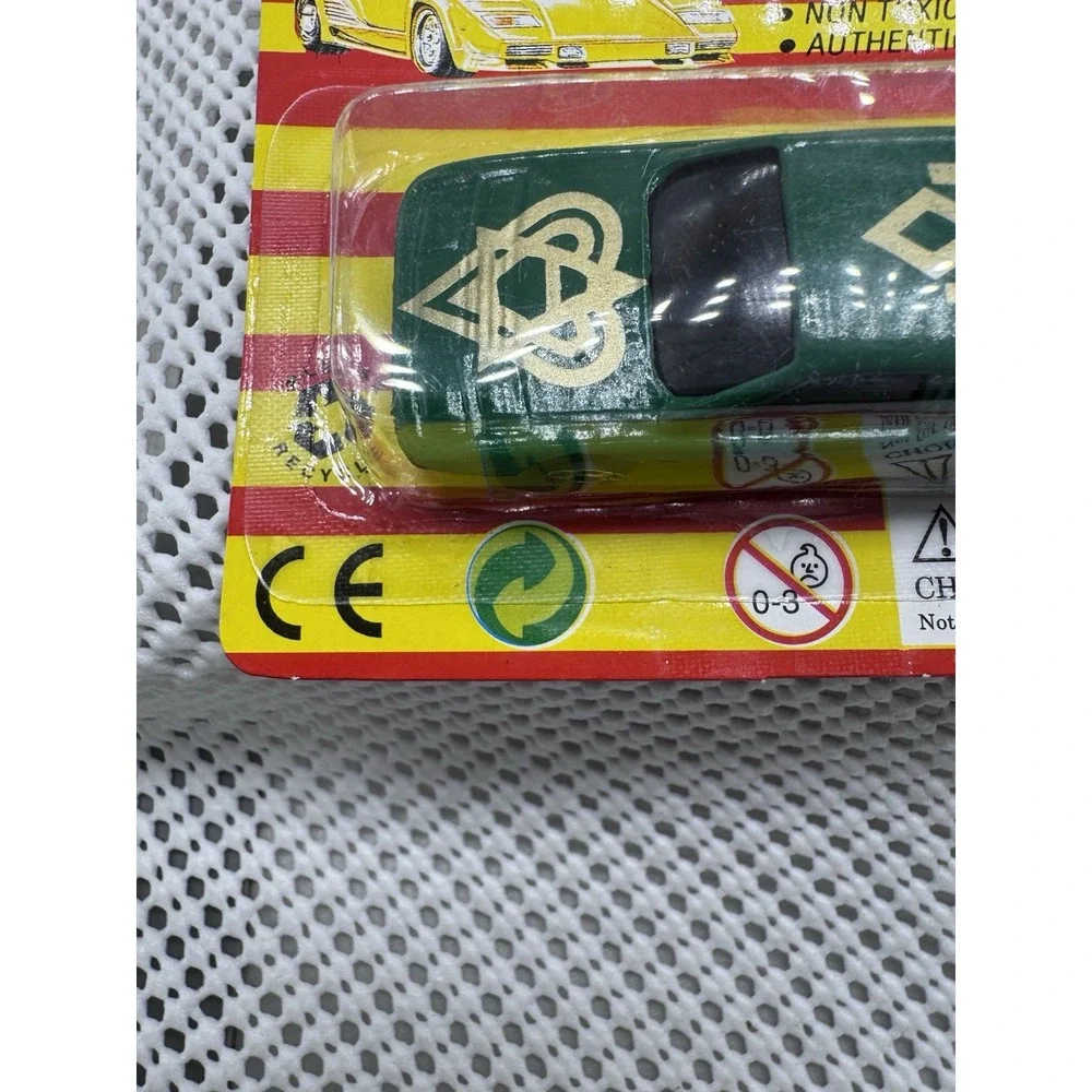 Turbo Racer Die Cast Metal Toy Car Green Sealed Carded Vintage NO. 927-1